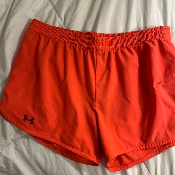 Burnt Orange Under Armour Athletic Shorts - Picture 1 of 2